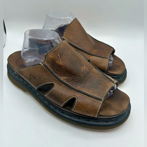 Rare Vintage 90's Dr. Martens Platform Slides
Brown Leather Sandals Size 13 Y2K - Picture 6 of 15
